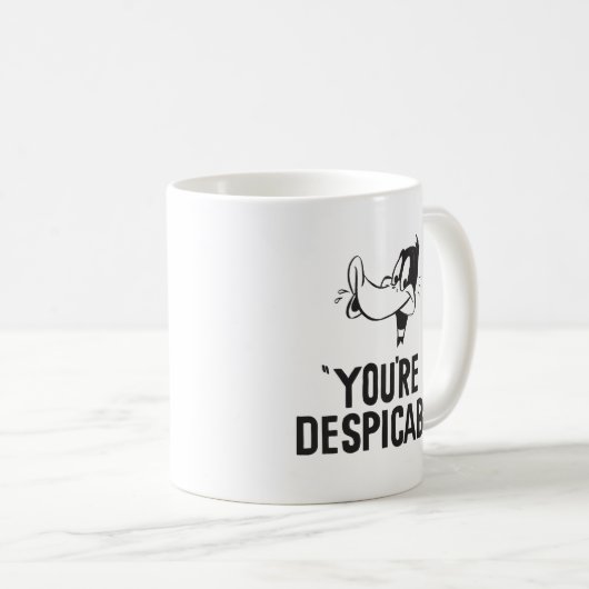 Classic DAFFY DUCK™ "You are Despicable" Kaffeetasse (VorderseiteRechts)