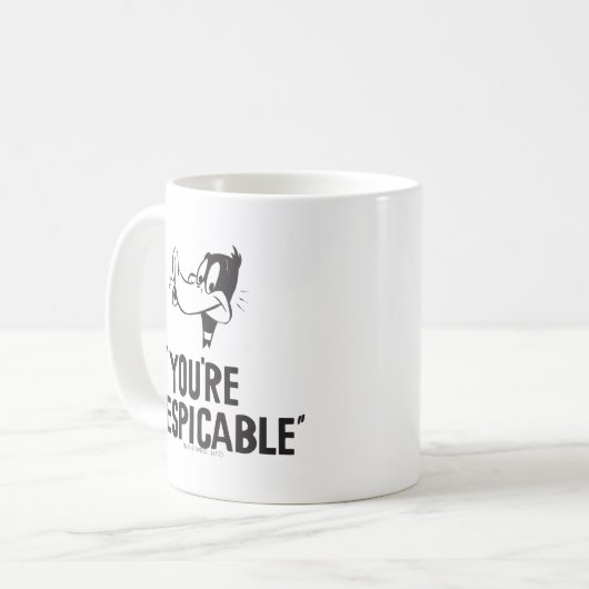Classic DAFFY DUCK™ "You are Despicable" Kaffeetasse (Vorderseite Links)