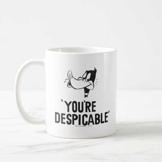Classic DAFFY DUCK™ "You are Despicable" Kaffeetasse (Links)