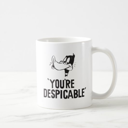 Classic DAFFY DUCK™ "You are Despicable" Kaffeetasse (Rechts)