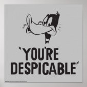 Classic DAFFY DUCK™ "You are Despicable" Poster (Vorne)