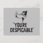 Classic DAFFY DUCK™ "You are Despicable" Postkarte (Vorderseite)