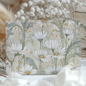 Classic Daisies Elegante Pastel Wedding Einladung