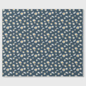 Classic Daisy Floral White Yellow Daisies Geschenkpapier (Flach)