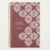Classic Damask Abstract Chic Geometric Script Planer (Vorderseite)