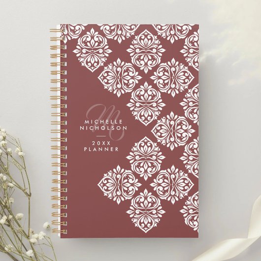 Classic Damask Abstract Chic Geometric Script Planer