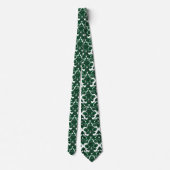 Classic Damask Green Krawatte (Rückseite)