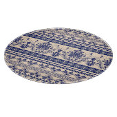 Classic Damask: Nahtlose Ornamentik. Schneidebrett (Ecke)