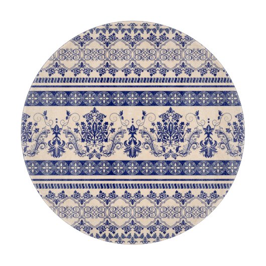 Classic Damask: Nahtlose Ornamentik. Schneidebrett (Vorderseite)