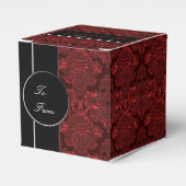 Classic Damask Red Geschenkschachtel (Vorderseite)