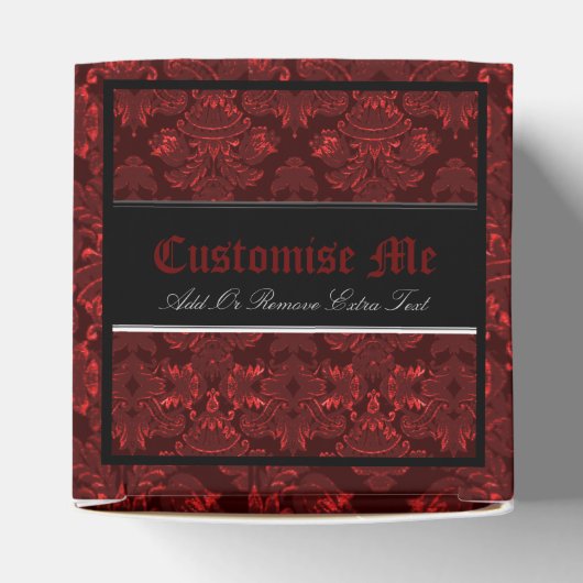 Classic Damask Red Geschenkschachtel (Oben)