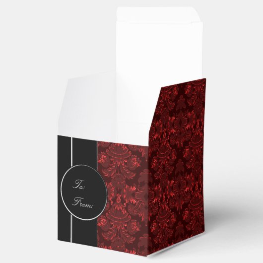 Classic Damask Red Geschenkschachtel (Geöffnet)