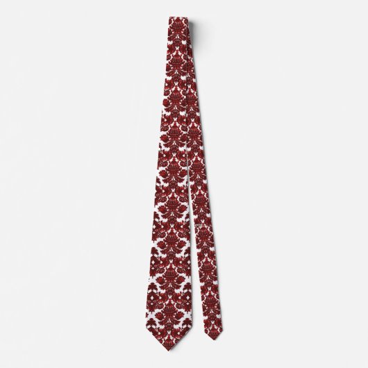 Classic Damask Red Krawatte (Vorderseite)