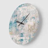 Classic Damask Turkish Vintage  Große Wanduhr (Winkel)