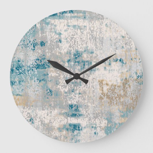 Classic Damask Turkish Vintage  Große Wanduhr (Vorderseite)