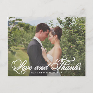 Classic danke für Ihr HochzeitOverlay Postkarte