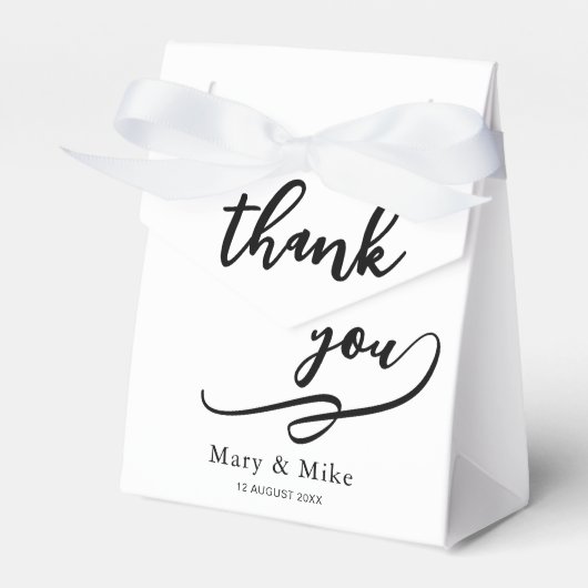 Classic Dankeschön Box für Party und Veranstaltung Geschenkschachtel (Vorderseite)