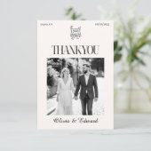 Classic Dankeschön Card Dankeskarte (Stehend Vorderseite)