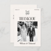 Classic Dankeschön Card Dankeskarte (Vorne/Hinten)