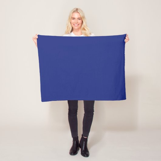 Classic Dark Blue Accent Fleece Blanket (Beispiel)