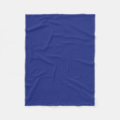 Classic Dark Blue Accent Fleece Blanket (Vorderseite)