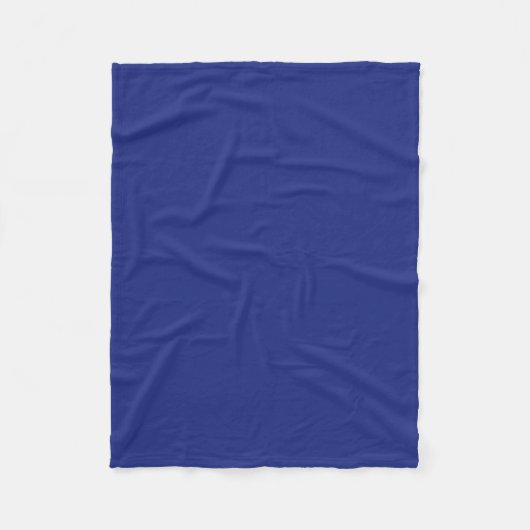 Classic Dark Blue Accent Fleece Blanket (Vorderseite)