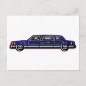 Classic Dark Blue Limo Postkarte (Vorderseite)