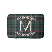 Classic Dark Blue Red Green Plaid Pattern Badematte (Vorderseite)