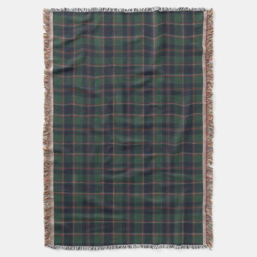 Classic Dark Blue Red Green Plaid Pattern Decke (Vorderseite Vertikal)