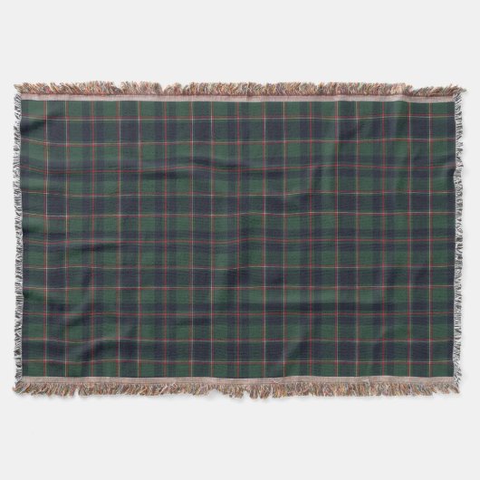 Classic Dark Blue Red Green Plaid Pattern Decke (Vorderseite)