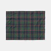 Classic Dark Blue Red Green Plaid Pattern Fleecedecke (Vorderseite (Horizontal))