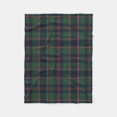 Classic Dark Blue Red Green Plaid Pattern Fleecedecke (Vorderseite)