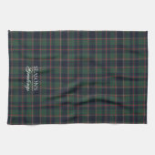 Classic Dark Blue Red Green Plaid Pattern Geschirrtuch (Horizontal)