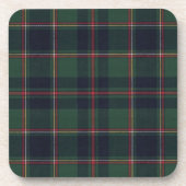 Classic Dark Blue Red Green Plaid Pattern Getränkeuntersetzer (Vorderseite)