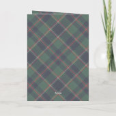 Classic Dark Blue Red Green Plaid Pattern Gold (Rückseite)