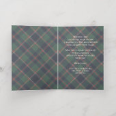 Classic Dark Blue Red Green Plaid Pattern Gold (Innen Abgelegt)