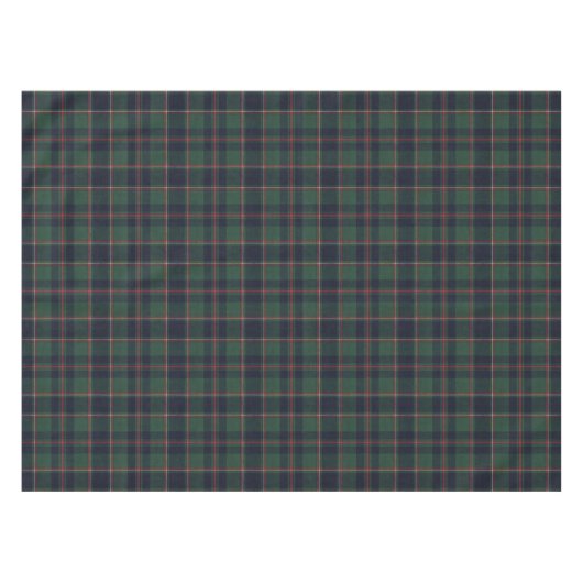 Classic Dark Blue Red Green Plaid Pattern Tischdecke (Vorderseite (Horizontal))
