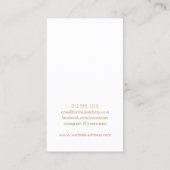 Classic Dark Gray Jewelry Design Business Card Visitenkarte (Rückseite)