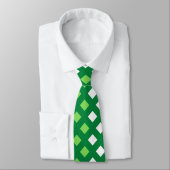 Classic Dark Green Kariert Unisex Neck Tie Krawatte (Gebunden)