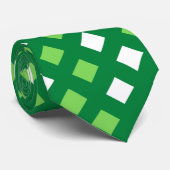 Classic Dark Green Kariert Unisex Neck Tie Krawatte (Gerollt)