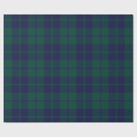 Classic Dark Green Tartan Plaid Pattern Geschenkpapier (Flach)
