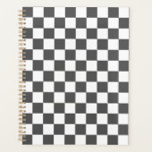 Classic dark grey checkerboard planer (Vorderseite)