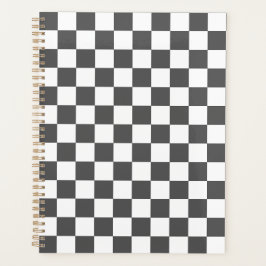 Classic dark grey checkerboard planer