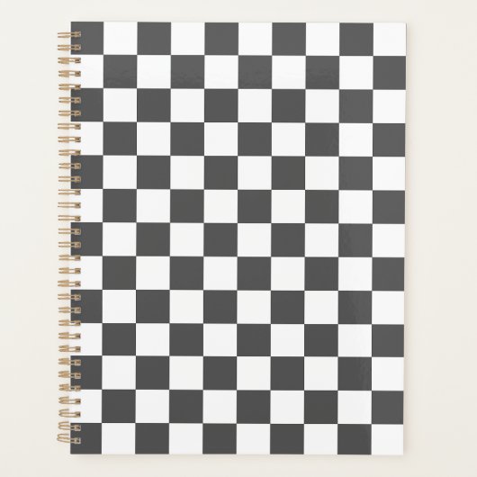 Classic dark grey checkerboard planer (Vorderseite)