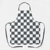 Classic dark grey checkerboard schürze (Vorderseite)