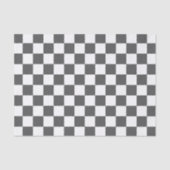 Classic dark grey checkerboard seidenpapier (Vorderseite)