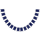 Classic Dark Navy Blue Wedding Wimpelkette (Alle)