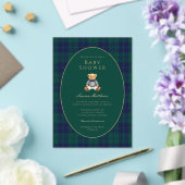 Classic Dark Plaid Baby Shower Acrylic Invitation Acryleinladungen (In Situ (Hochzeit))