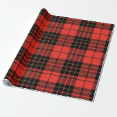 Classic Dark Red Tartan Wrapping Paper Geschenkpapier (Ungerollt)