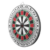 Classic Dartboard Arrow Pattern Game Design Dartscheibe (Vorderseite rechts)